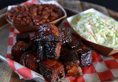 Picture of Smoked Pork Belly Burnt Ends  (1 lb)